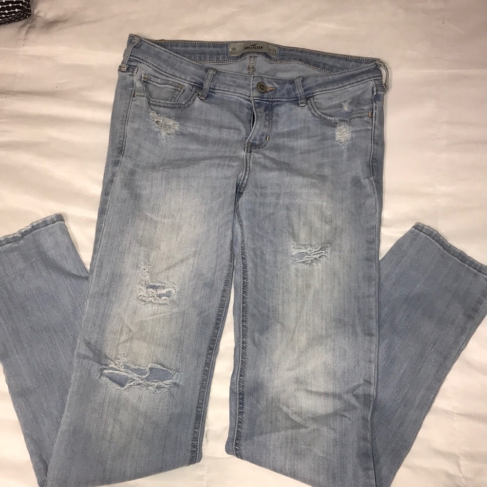 Hollister ripped jeans!